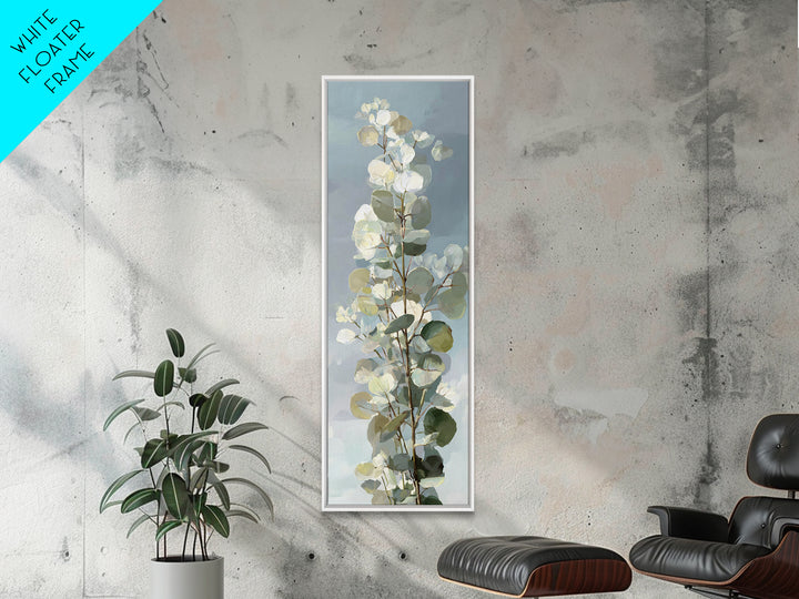 Soft Botanical Eucalyptus Print for Clean Atmosphere Canvas Print, Dental Office Art, Printable Wall Art, Office Decor, Calm, DOA-1x3-87