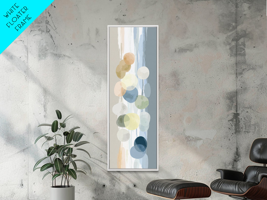 Simple Rainbow Pastel Shapes for Children Canvas Print, Dental Office Art, Dental Decor, Office Decor, Abstract Art, Calm, DOA-1x3-9
