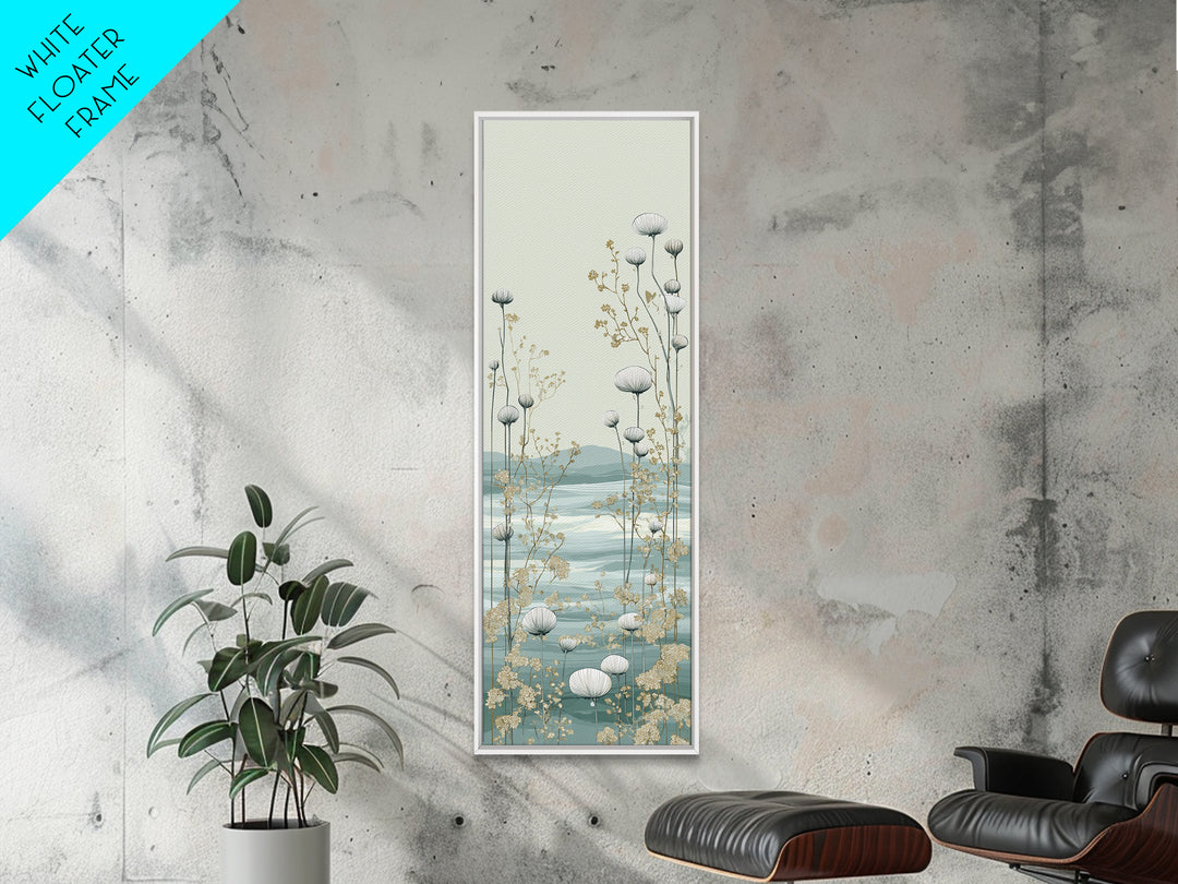 Clean Geometric Art Framed Canvas Print, Dental Office Art, Contemporary Art, Office Decor, Abstract Art, Calm, Dental Wall Art, DOA-1x3-92