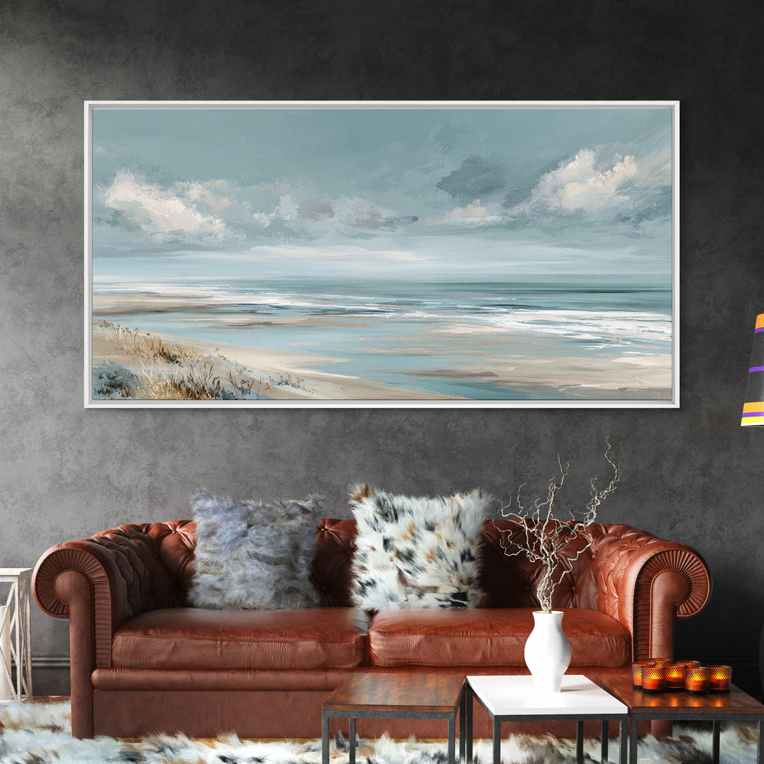 Quiet Coastal Dunes Framed Canvas Print, Dental Office Art, Dentist Art, Office Decor, Fine Art, Calm, Luxury Decor, Art Print, DOA-2x1-18