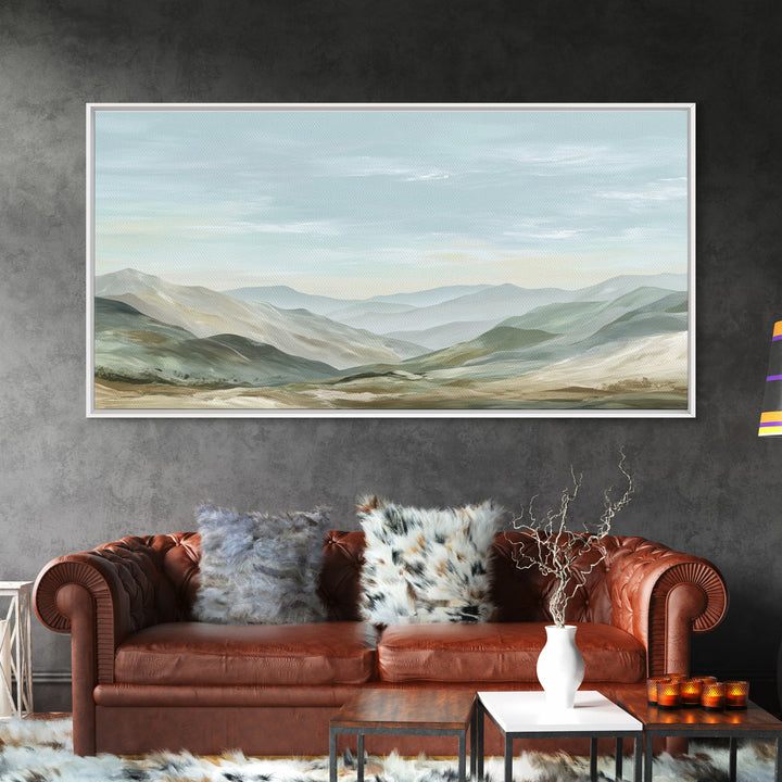 Gentle Mountain Landscape Canvas Print, Dental Office Art, Poster, Office Decor, Fine Art, Calm, Dental Art, Digital Artwork, DOA-2x1-48