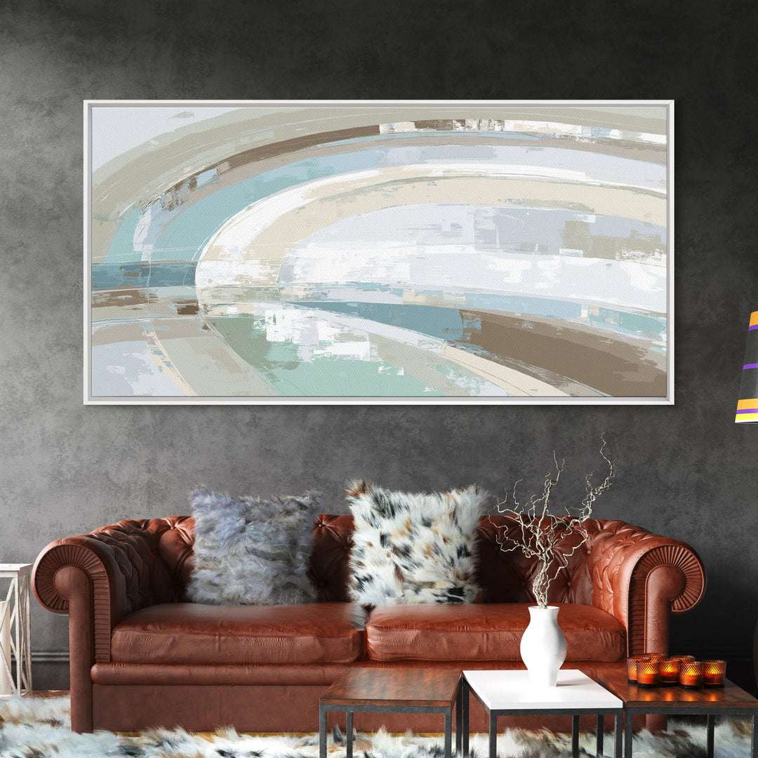Minimal Smile Curve Abstract Canvas Print, Dental Office Art, Luxury Decor, Office Decor, Abstract Art, Calm, Office Wall Art, DOA-2x1-49