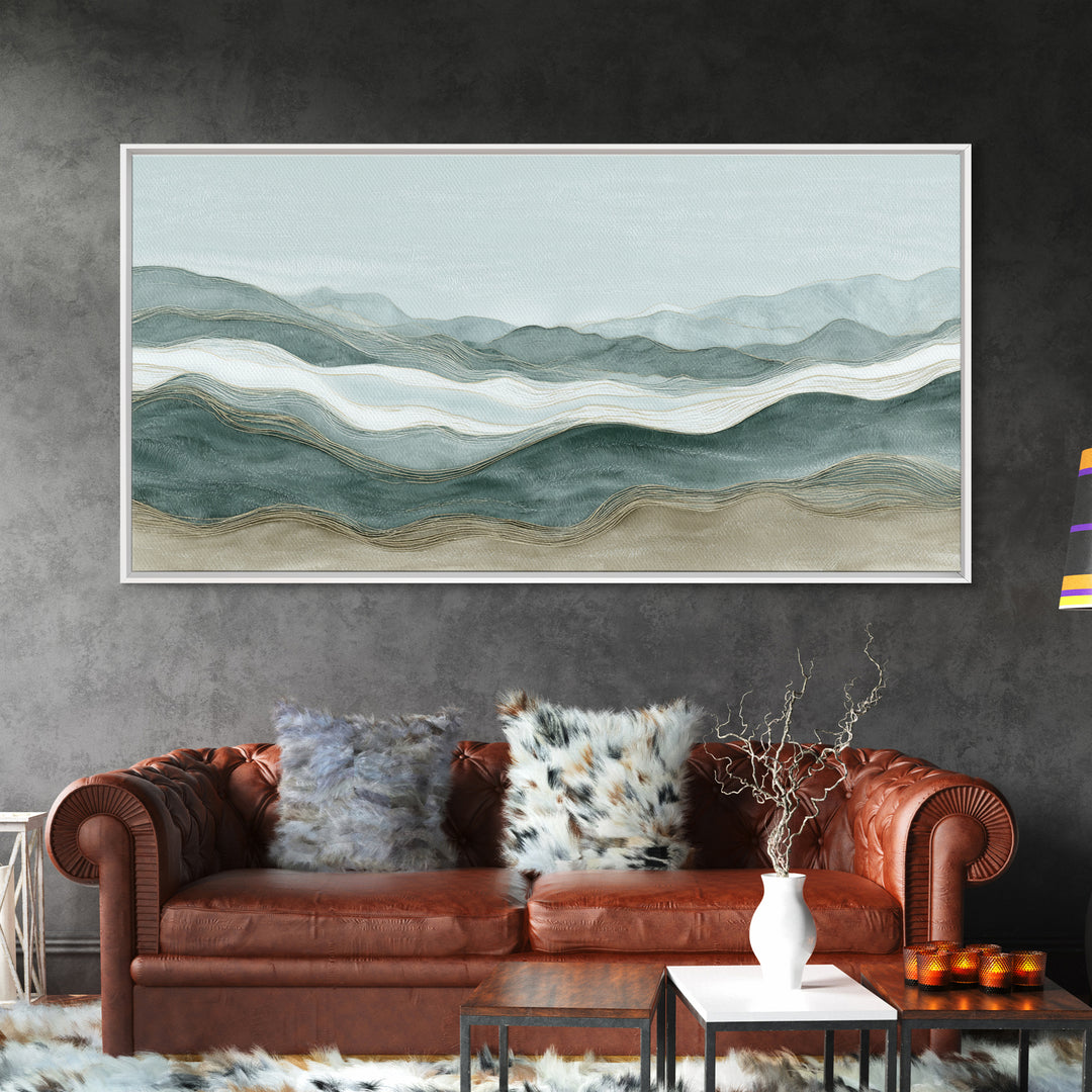 Minimal Line Faces Framed Canvas Print, Dental Office Art, Office Decor, Fine Art, Calm, Medical Art, Medical Office Decor, DOA-2x1-60