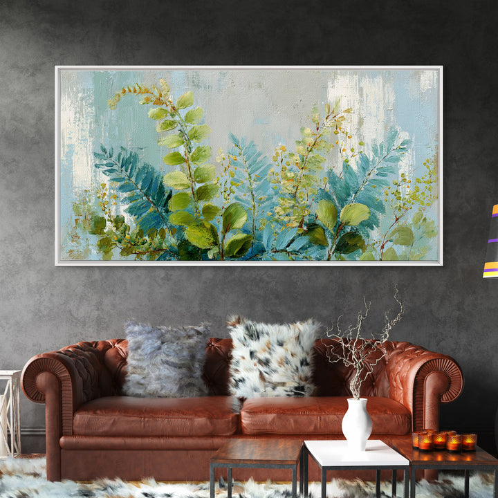 Botanical Fern Study Canvas Print, Dental Office Art, Dental, Office Decor, Watercolor Art, Calm, Tooth Art, Dentistry Art, DOA-2x1-63