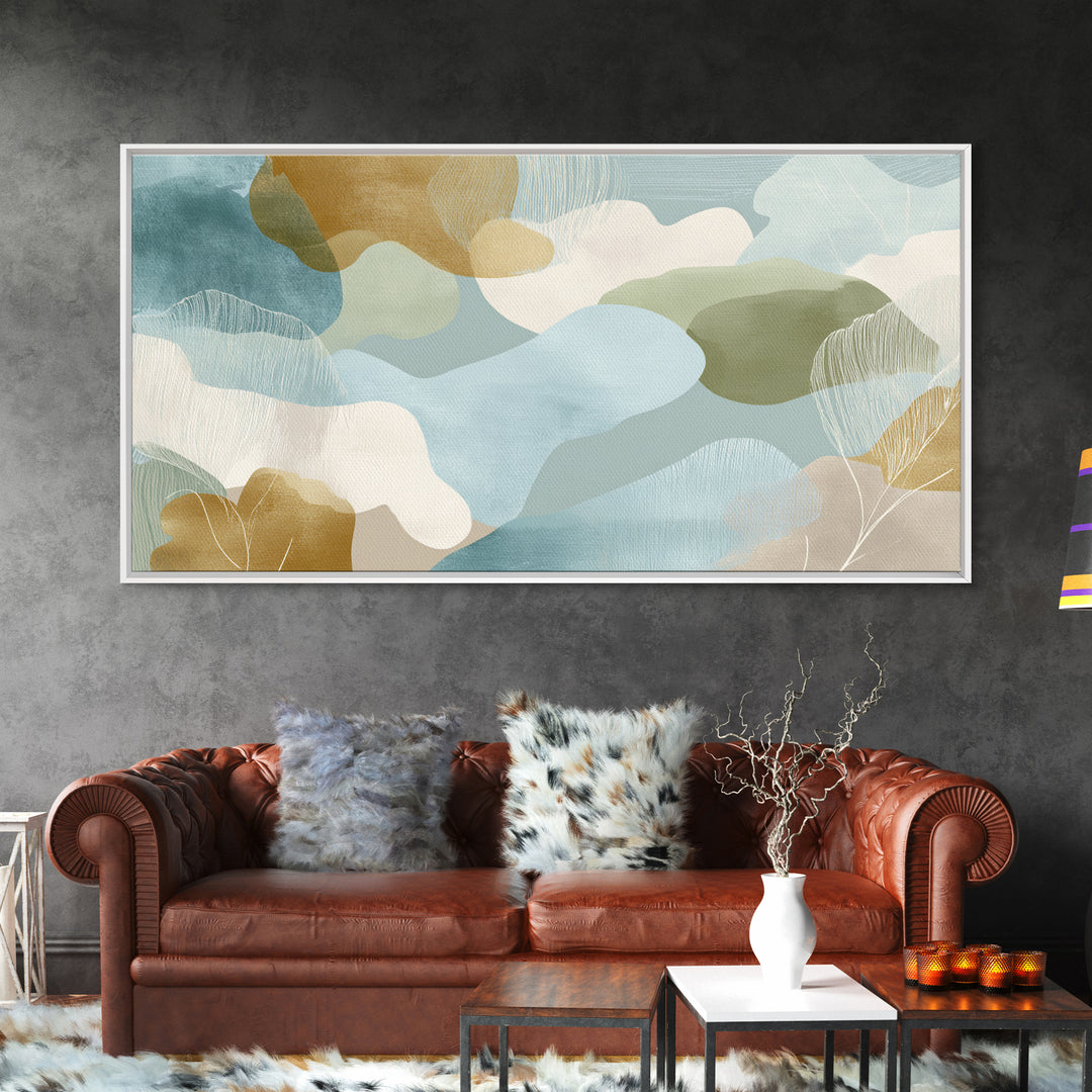 Playful Tooth Shaped Character Canvas Print, Dental Office Art, Art Print, Office Decor, Abstract Art, Calm, Unique Wall Art, DOA-2x1-98