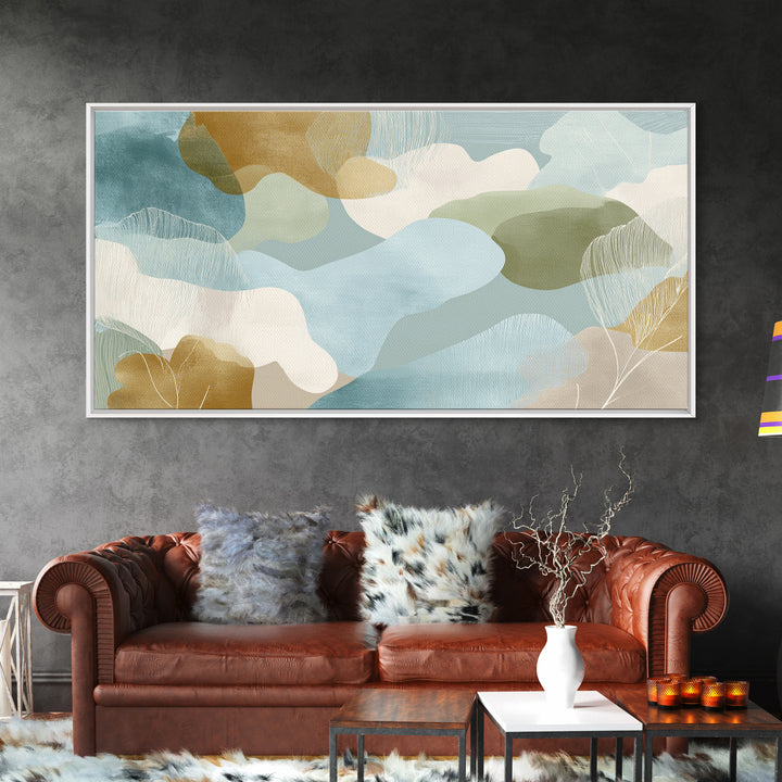 Playful Tooth Shaped Character Canvas Print, Dental Office Art, Art Print, Office Decor, Abstract Art, Calm, Unique Wall Art, DOA-2x1-98