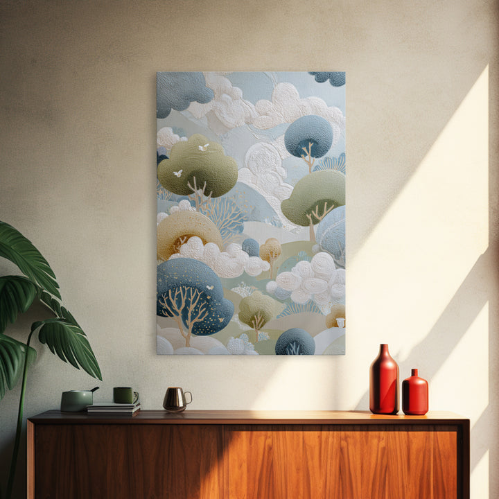 Playful Tooth Shaped Character Canvas Print, Dental Office Art, Dental Office, Office Decor, Abstract Art, Calm, Room Decor, DOA-2x3-14