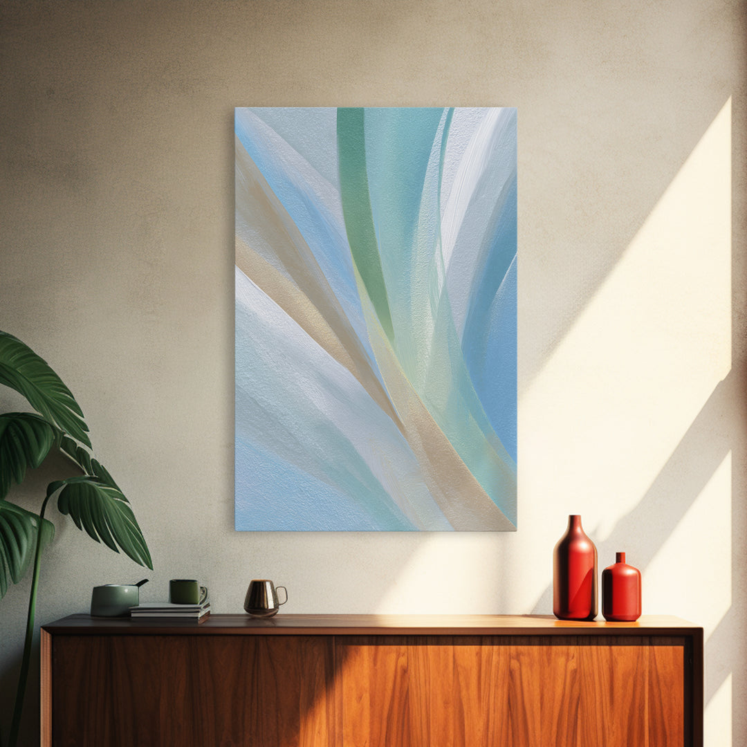 Simple Rainbow Pastel Shapes for Children Canvas Print, Dental Office Art, Gallery Decor, Office Decor, Abstract Art, Calm, DOA-2x3-29