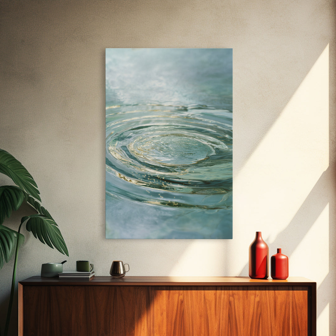 Abstract Water Ripple Pattern Canvas Print, Dental Office Art, Fine Art Print, Office Decor, Fine Art, Calm, Printable Wall Art, DOA-2x3-45