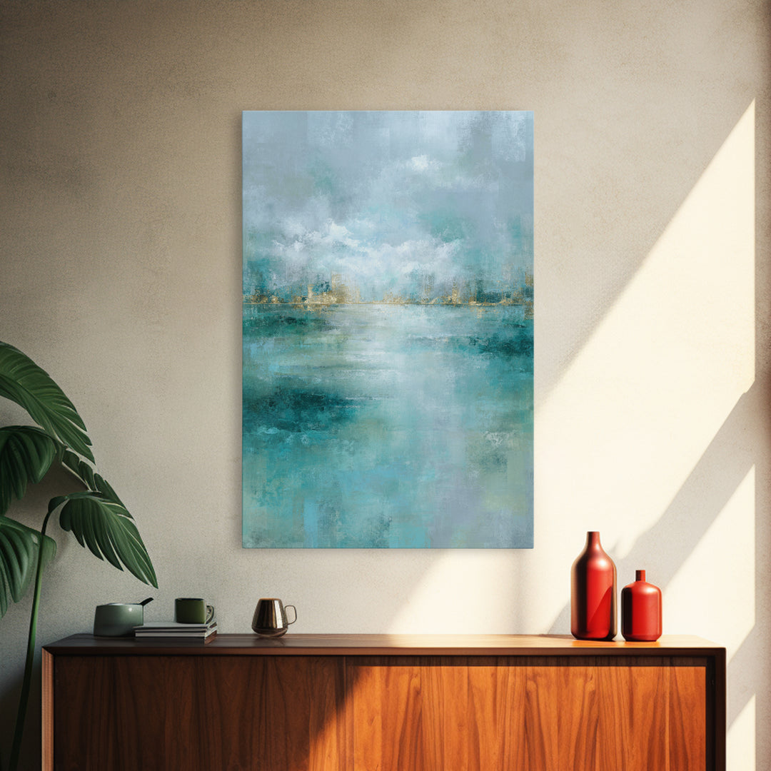 Clean Geometric Art Framed Canvas Print, Dental Office Art, Tooth Art, Office Decor, Abstract Art, Calm, Modern Decor, DOA-2x3-64
