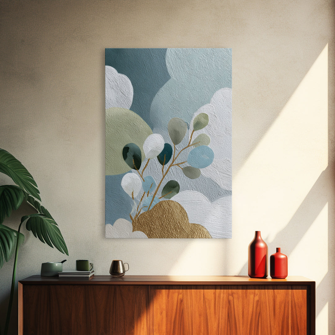 Playful Tooth Shaped Character Canvas Print, Dental Office Art, Art Print, Office Decor, Fine Art, Calm, Unique Wall Art, DOA-2x3-86