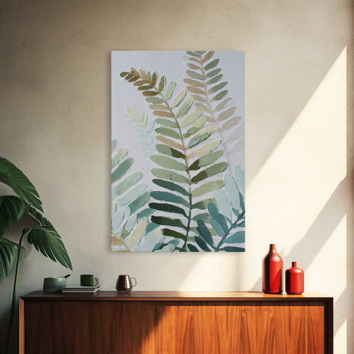 Botanical Fern Study Canvas Print, Dental Office Art, Fine Art Print, Office Decor, Watercolor Art, Calm, Printable Wall Art, DOA-2x3-99
