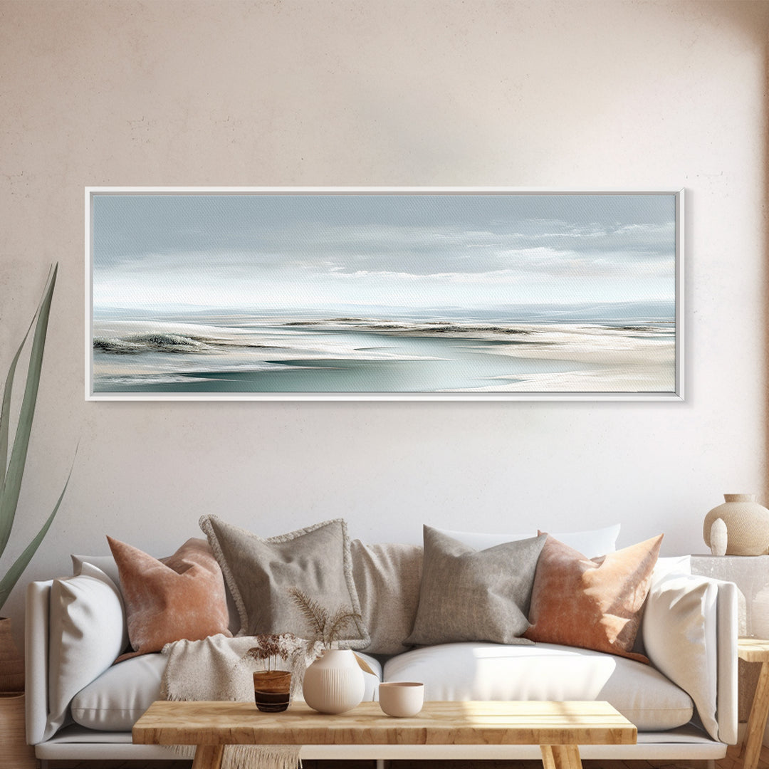Quiet Coastal Dunes Canvas Print, Dental Office Art, Printable Digital, Office Decor, Calm, Neutral Decor, Modern Decor, DOA-3x1-14