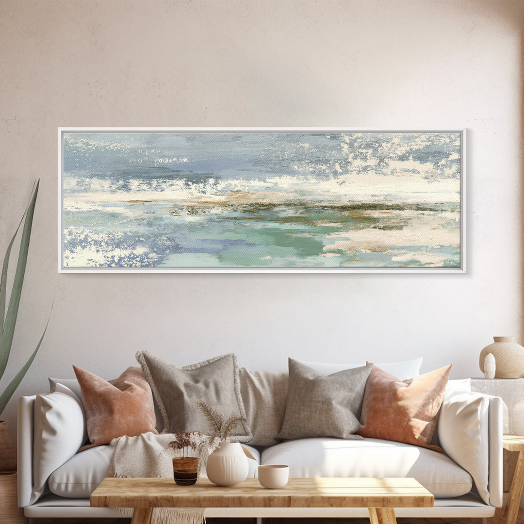 Minimal Smile Curve Abstract Canvas Print, Dental Office Art, Office Decor, Abstract Art, Calm, Medical Office Decor, DOA-3x1-21