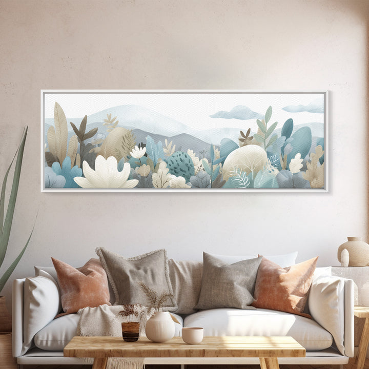 Happy Jungle Animals Canvas Print, Dental Office Art, Statement Artwork, Office Decor, Fine Art, Calm, Printable Wall Art, DOA-3x1-30