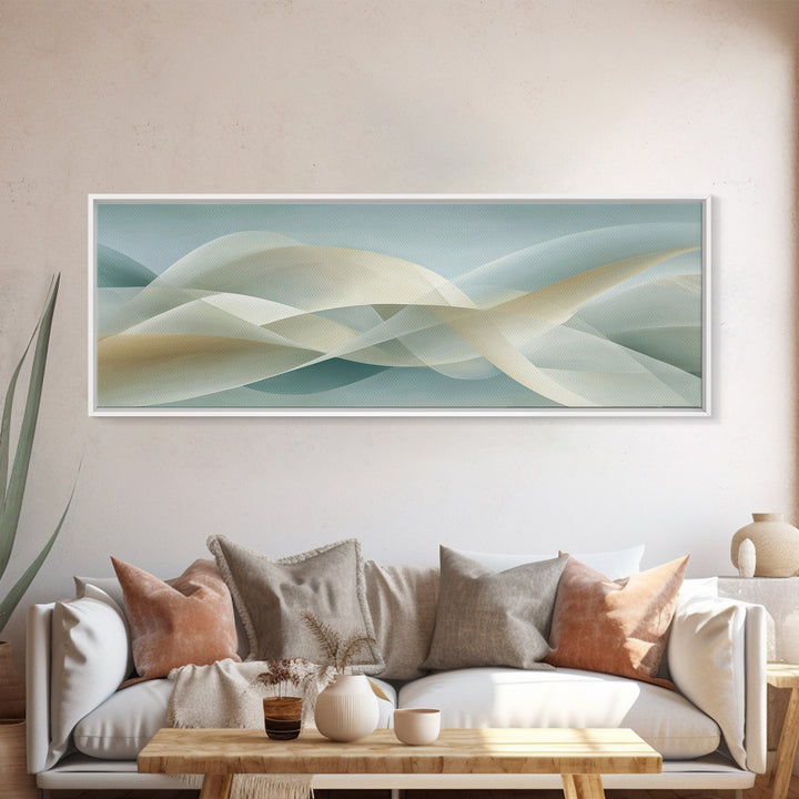 Minimal Smile Curve Abstract Canvas Print, Dental Office Art, Office Decor, Abstract Art, Calm, Medical Office Decor, DOA-3x1-45