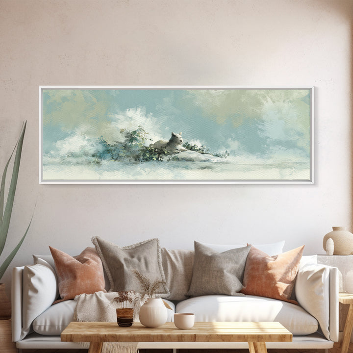 Cheerful Animal Dentist Themed Character Without Text Canvas Print, Dental Office Art, Motivational Poster, Office Decor, Calm, DOA-3x1-90