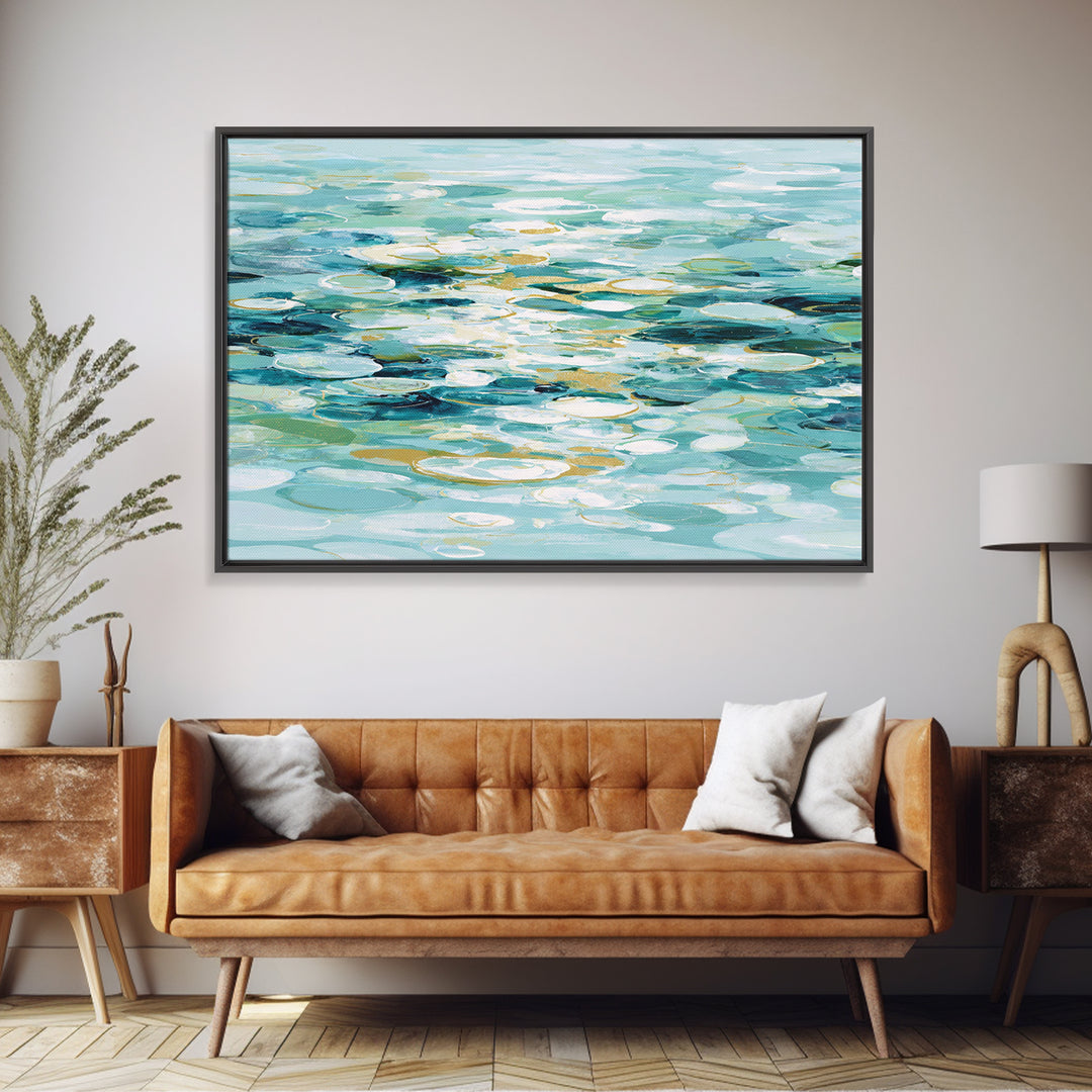 Abstract Water Ripple Pattern Canvas Print, Dental Office Art, Office Decor, Abstract Art, Calm, Dental Art, Digital Artwork, DOA-3x2-17