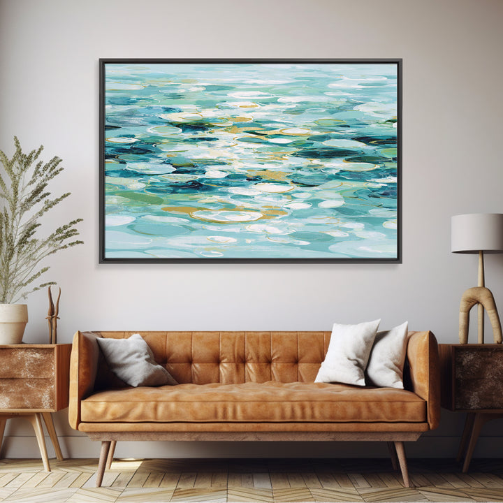 Abstract Water Ripple Pattern Canvas Print, Dental Office Art, Office Decor, Abstract Art, Calm, Dental Art, Digital Artwork, DOA-3x2-17