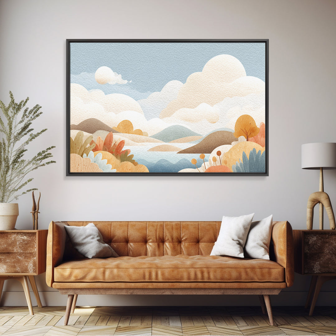 Cheerful Animal Dentist Themed Character Without Text Canvas Print, Dental Office Art, Digital Print, Office Decor, Calm, DOA-3x2-54