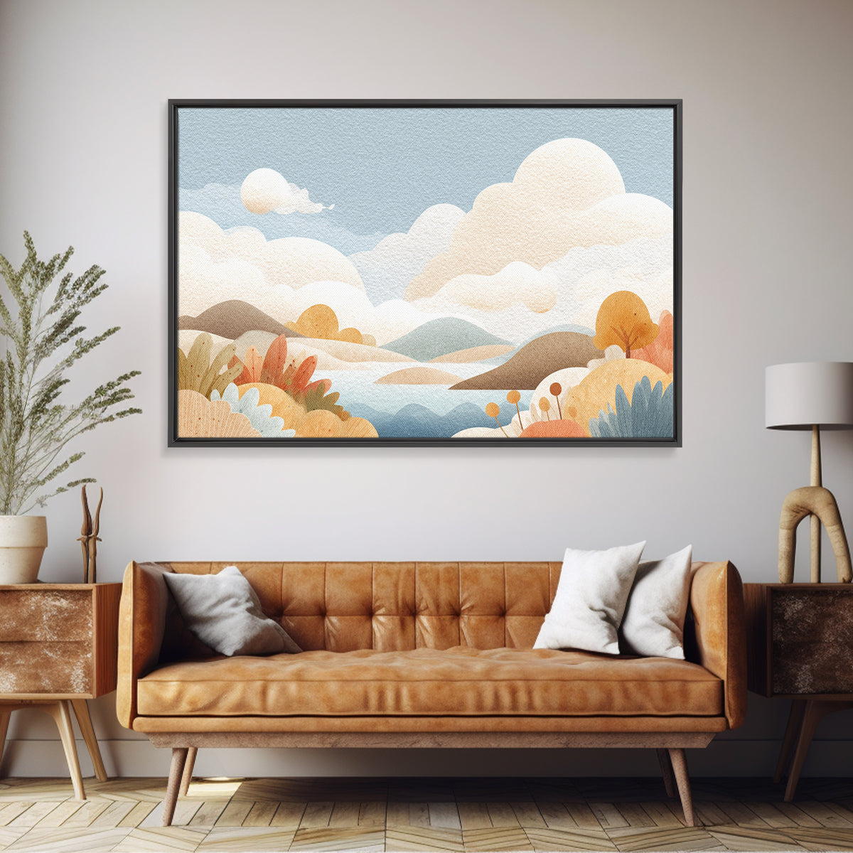 Cheerful Animal Dentist Themed Character Without Text Canvas Print, Dental Office Art, Digital Print, Office Decor, Calm, DOA-3x2-54