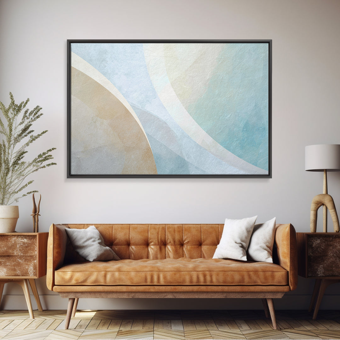 Minimal Smile Curve Abstract Canvas Print, Dental Office Art, Office Decor, Abstract Art, Calm, Medical Office Decor, DOA-3x2-57