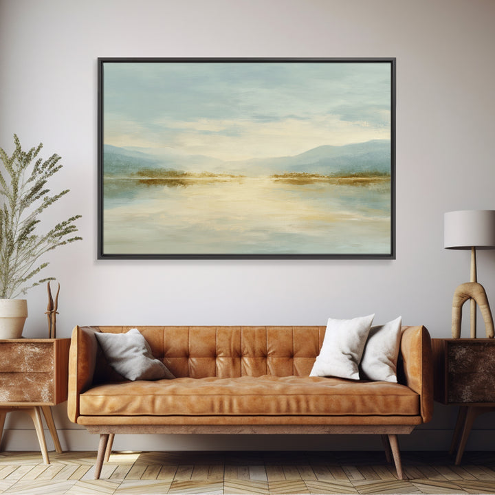 Sunlit Lake with Calming Reflections Canvas Print, Dental Office Art, Medical Office Decor, Office Decor, Fine Art, Calm, DOA-3x2-67