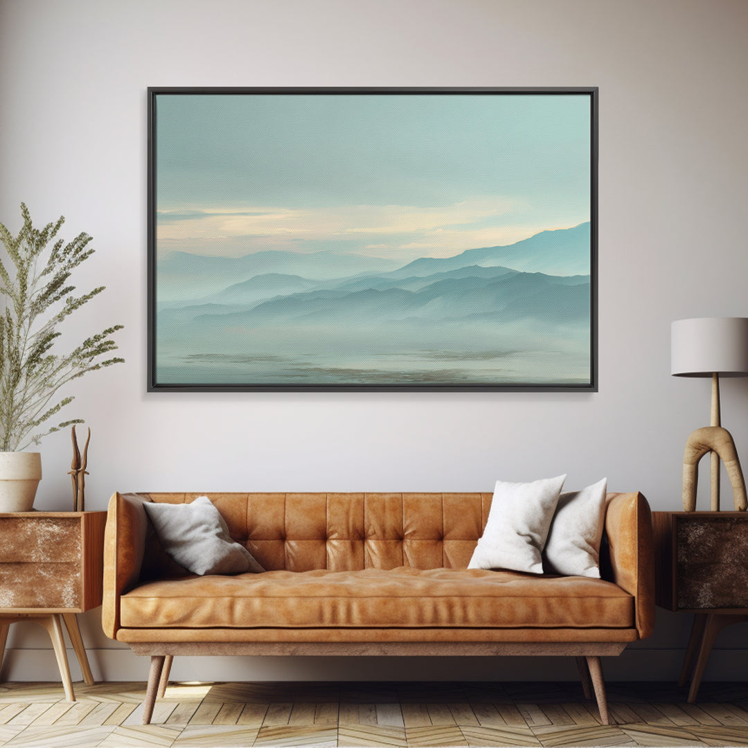 Soft Gradient Sunrise Canvas Print, Dental Office Art, Dental Art, Office Decor, Fine Art, Calm, Dental Gift, Dentist Art, DOA-3x2-72
