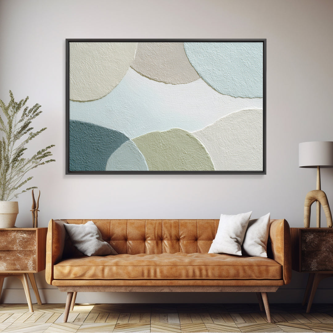 Minimal Smile Curve Abstract Framed Canvas Print, Dental Office Art, Contemporary Art, Office Decor, Calm, Dental Wall Art, DOA-3x2-9