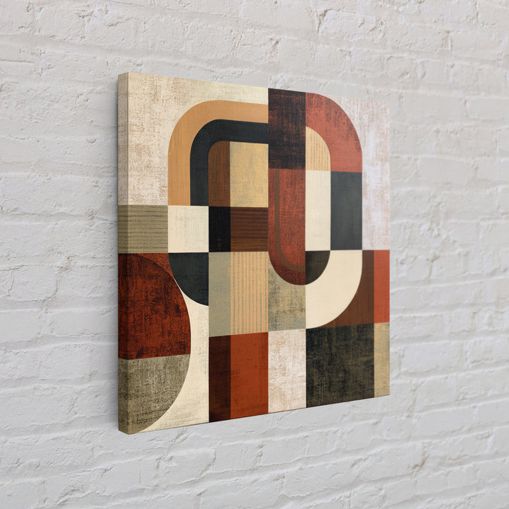 Abstract Composition in Appetite Friendly Warm Tones Canvas Print, Dining Room Art, Dining Room Wall Art, Dining Room Decor, DRA-1x1-100