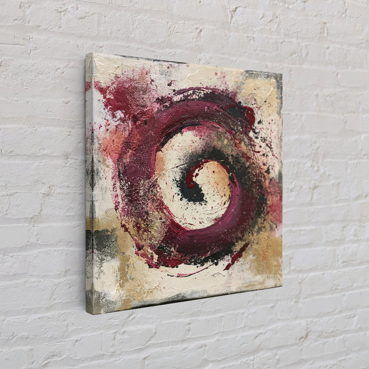 Abstract Red Wine Swirl Canvas Print, Dining Room Art, Printable Art, Dining Room Decor, Abstract Art, Dining, Coastal Wall Art, DRA-1x1-18