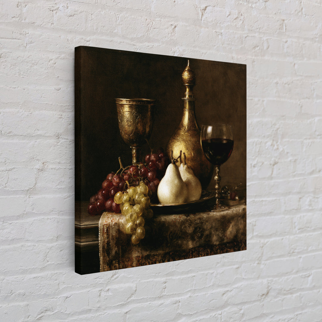 Classical Fruit Still Life Canvas Print, Dining Room Art, Kitchen Prints, Dining Room Decor, Fine Art, Dining, Art Print, DRA-1x1-25