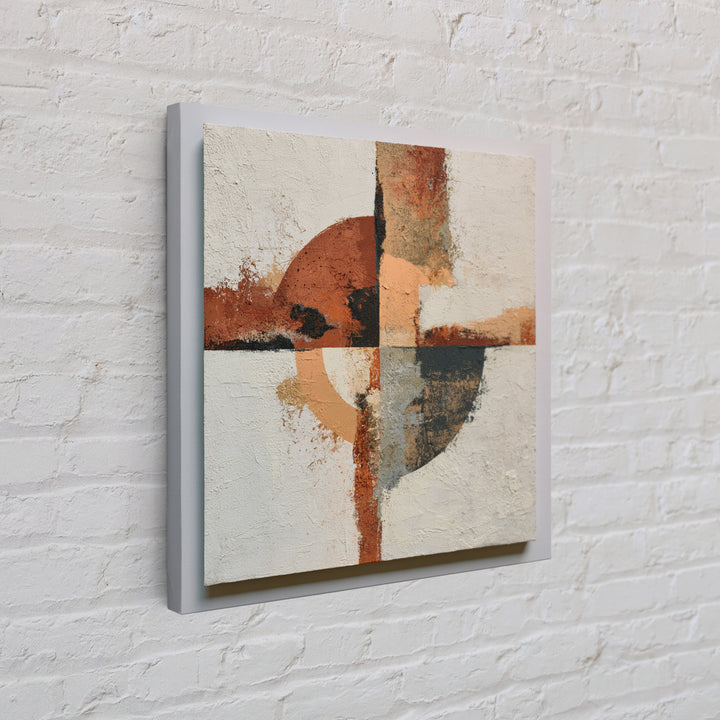Abstract Composition in Appetite Friendly Warm Tones Canvas Print, Dining Room Art, Abstract Art, Dining Room Decor, Dining, DRA-1x1-28