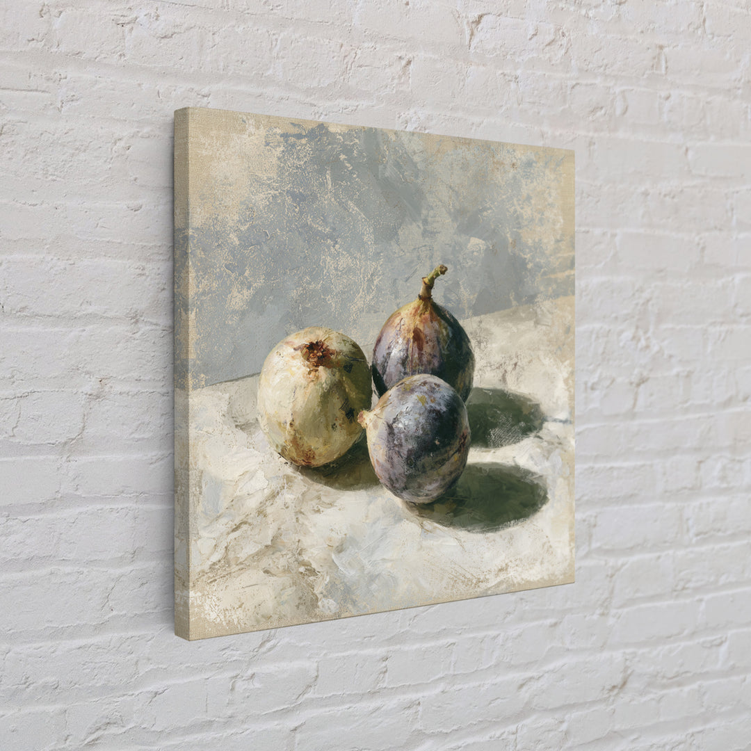 Figs on Marble Framed Canvas Print, Dining Room Art, Printable Art, Dining Room Decor, Fine Art, Dining, Coastal Wall Art, DRA-1x1-47