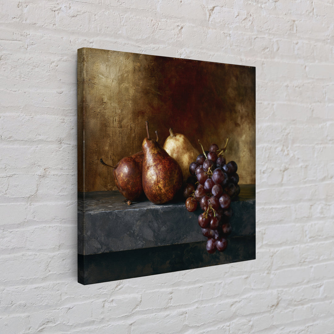 Classical Fruit Still Life Canvas Print, Dining Room Art, Kitchen Prints, Dining Room Decor, Fine Art, Dining, Art Print, DRA-1x1-49