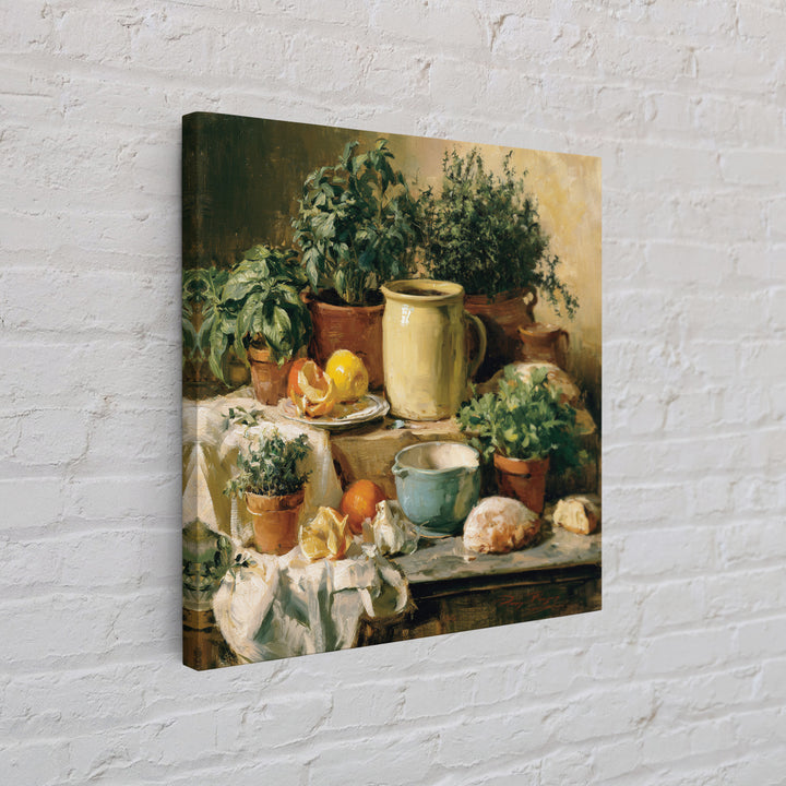 Modern Kitchen Herbs Canvas Print, Dining Room Art, Fine Art Print, Dining Room Decor, Fine Art, Dining, Fall Decor, DRA-1x1-81