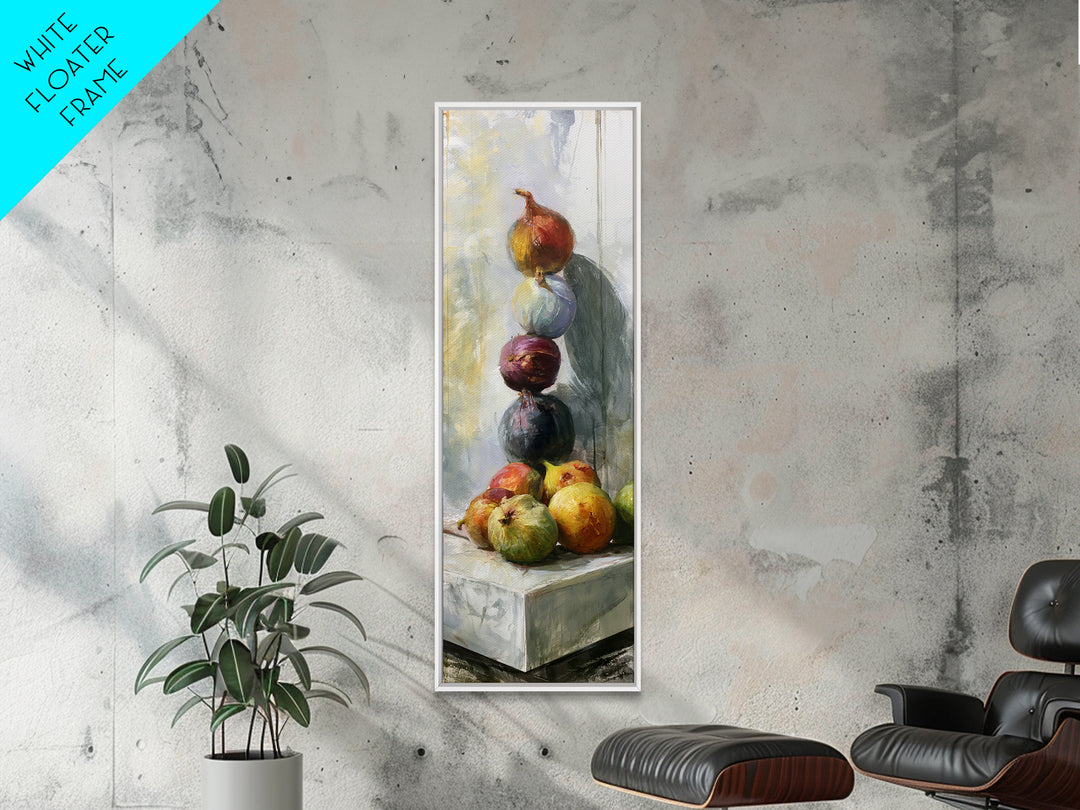 Figs on Marble Canvas Print, Dining Room Art, Bedroom Decor, Dining Room Decor, Dining 311, 3 Piece Wall Art, Set of Prints, DRA-1x3-11