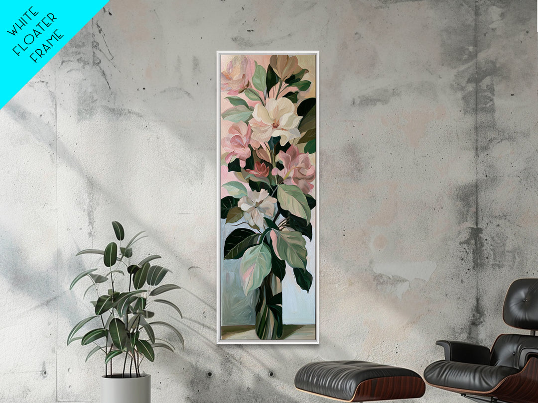 Large Expressive Flower Vase Canvas Print, Dining Room Art, Trendy Wall Art, Dining Room Decor, Watercolor Art, Dining, DRA-1x3-12