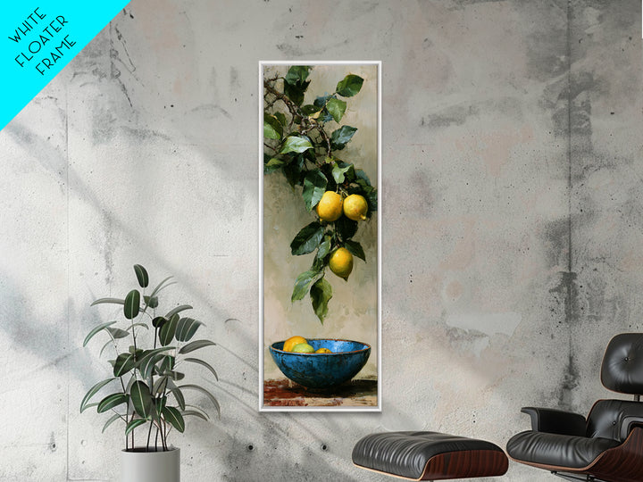 Italian Lemon Branch Canvas Print, Dining Room Art, Modern Decor, Dining Room Decor, Fine Art, Dining, Home Decor, Fall Decor, DRA-1x3-17