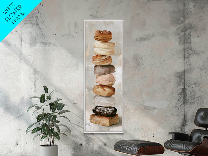 French Bistro Food Illustration Without Text Canvas Print, Dining Room Art, Watercolor Painting, Dining Room Decor, Dining, DRA-1x3-22