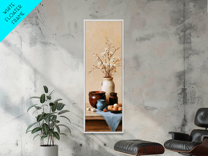 Sunlit Farmhouse Table Objects Without Room View Canvas Print, Dining Room Art, Bedroom Wall Art, Dining Room Decor, Dining, DRA-1x3-5