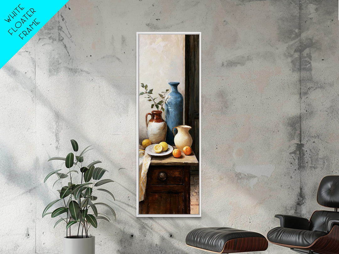 Sunlit Farmhouse Table Objects Without Room View Canvas Print, Dining Room Art, Wall Decor, Dining Room Decor, Fine Art, Dining, DRA-1x3-77