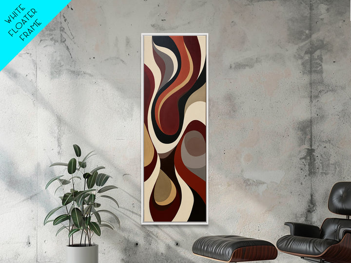 Abstract Red Wine Swirl Canvas Print, Dining Room Art, Coastal Wall Art, Dining Room Decor, Abstract Art, Dining, DRA-1x3-78