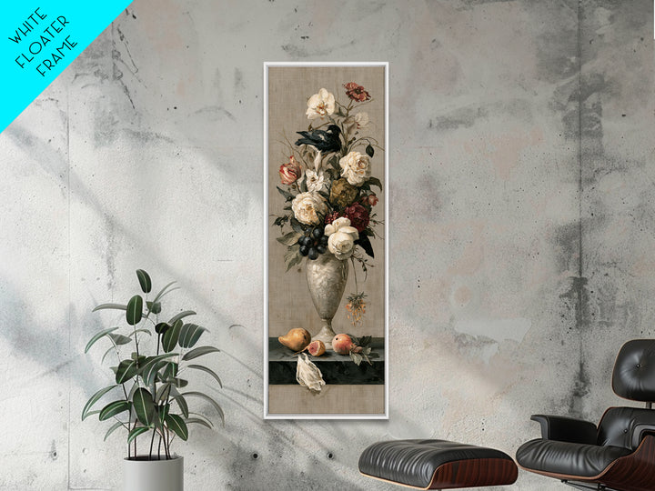 Classic Dutch Feast Arrangement Framed Canvas Print, Dining Room Art, Canvas Wall Art, Dining Room Decor, Fine Art, Dining, DRA-1x3-79