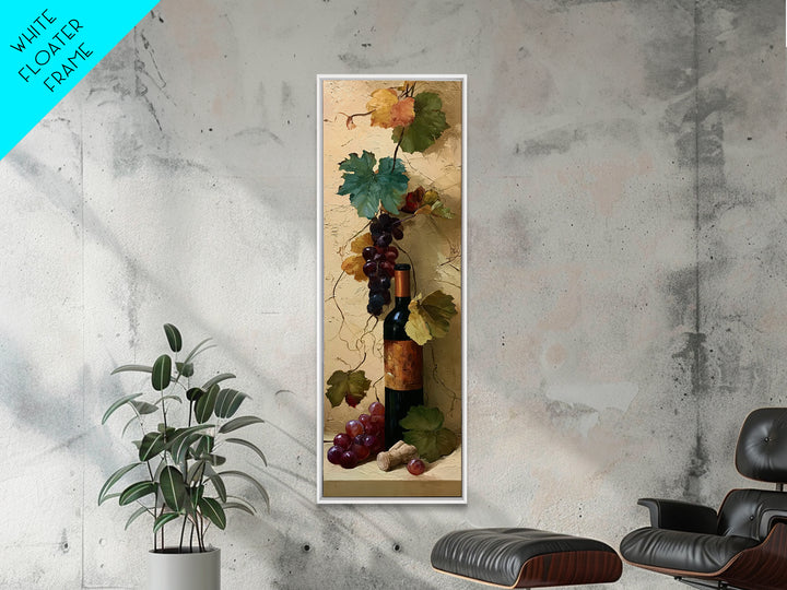 Botanical Grapevine with Leaves and Fruit Canvas Print, Dining Room Art, Large Wall Art, Dining Room Decor, Fine Art, Dining, DRA-1x3-81