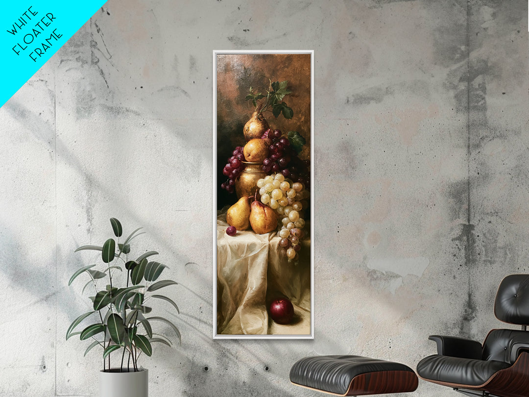 Classical Fruit Still Life Canvas Print, Dining Room Art, Art Print, Dining Room Decor, Fine Art, Dining, Abstract Art, DRA-1x3-85