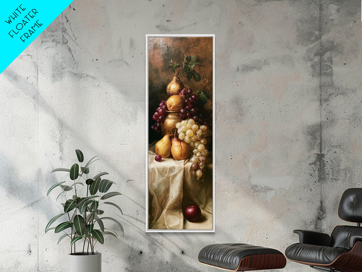 Classical Fruit Still Life Canvas Print, Dining Room Art, Art Print, Dining Room Decor, Fine Art, Dining, Abstract Art, DRA-1x3-85