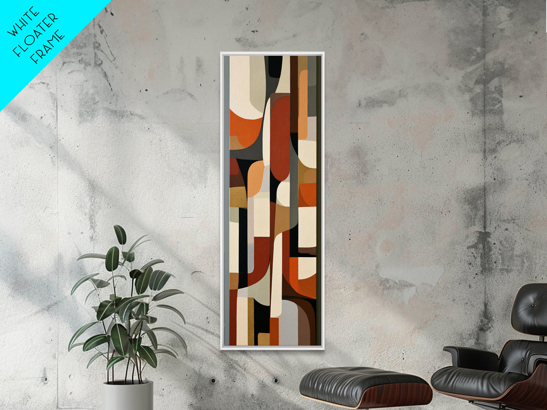 Abstract Composition in Appetite Friendly Warm Tones Canvas Print, Dining Room Art, Abstract Art, Dining Room Decor, Dining, DRA-1x3-88