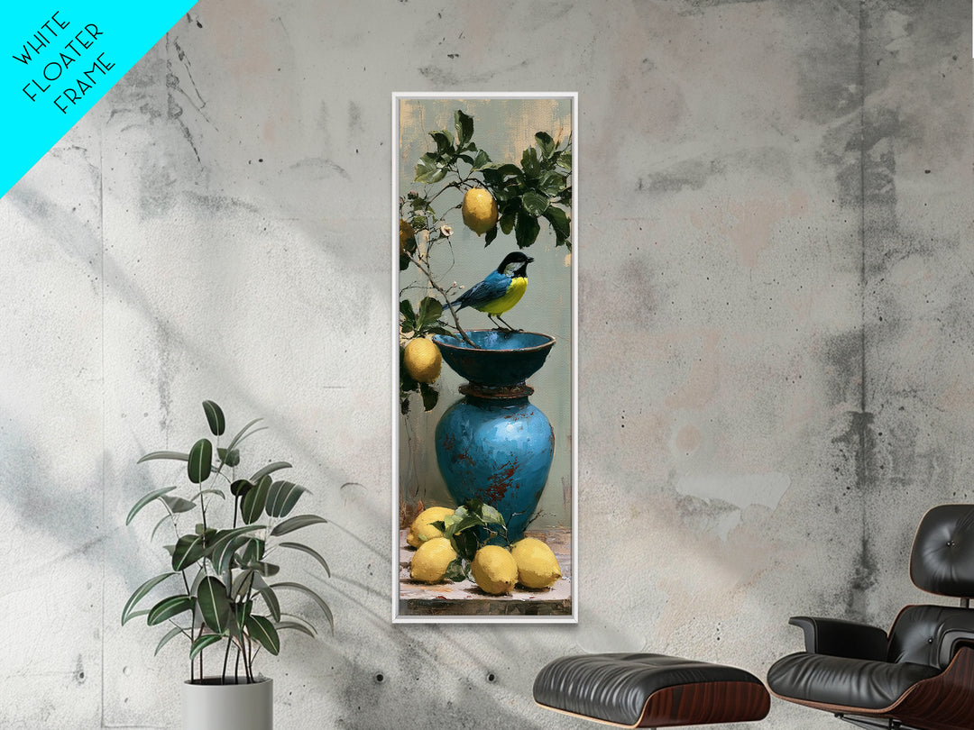 Italian Lemon Branch Canvas Print, Dining Room Art, Printable Art, Dining Room Decor, Watercolor Art, Dining, Coastal Wall Art, DRA-1x3-89