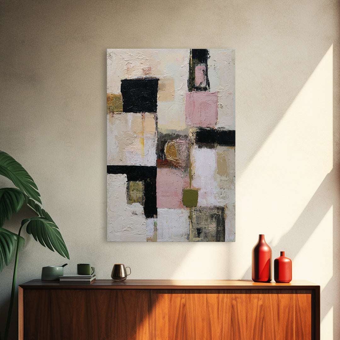Abstract Composition in Appetite Friendly Warm Tones Canvas Print, Dining Room Art, Fine Art Print, Dining Room Decor, Dining, DRA-2x3-12